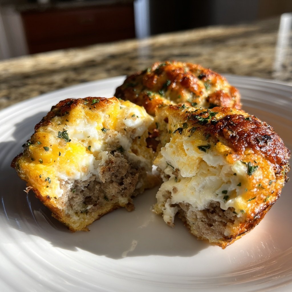 Keto Sausage Egg Breakfast Muffins