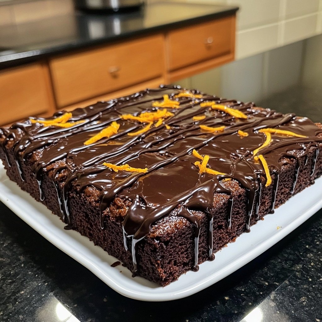 Chocolate Orange Sheet Cake
