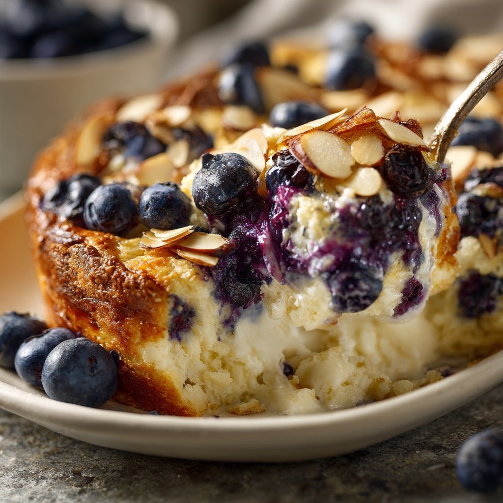 Blueberry Almond Yogurt Breakfast Bake
