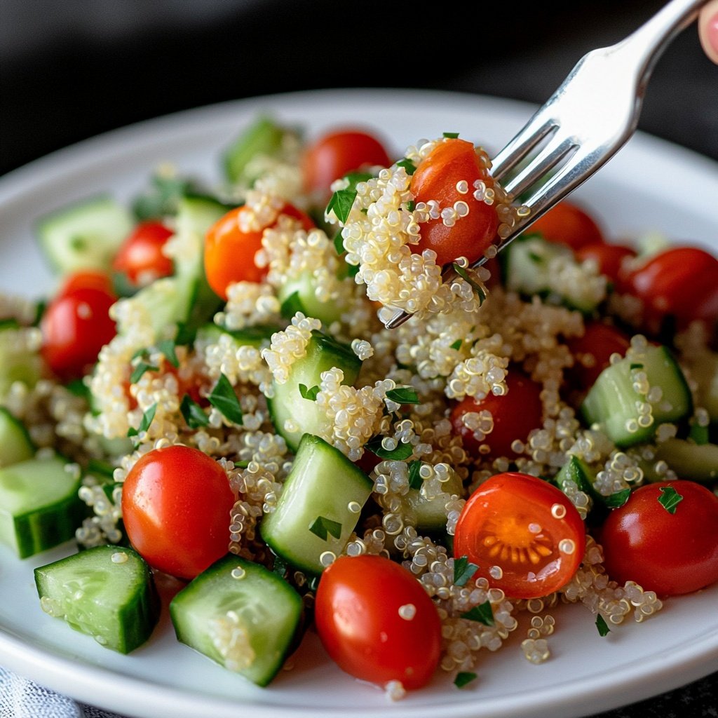 Easy Quinoa Salad Lunch