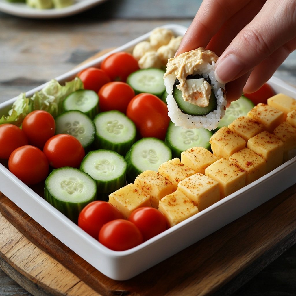 No-Cook Bento Box Lunch Idea