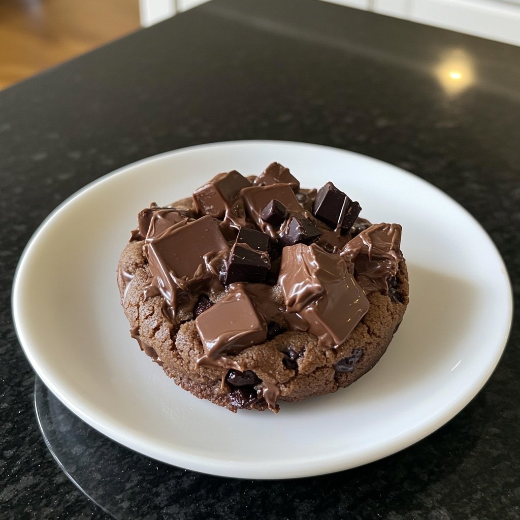 Single Serve Double Chocolate Cookie