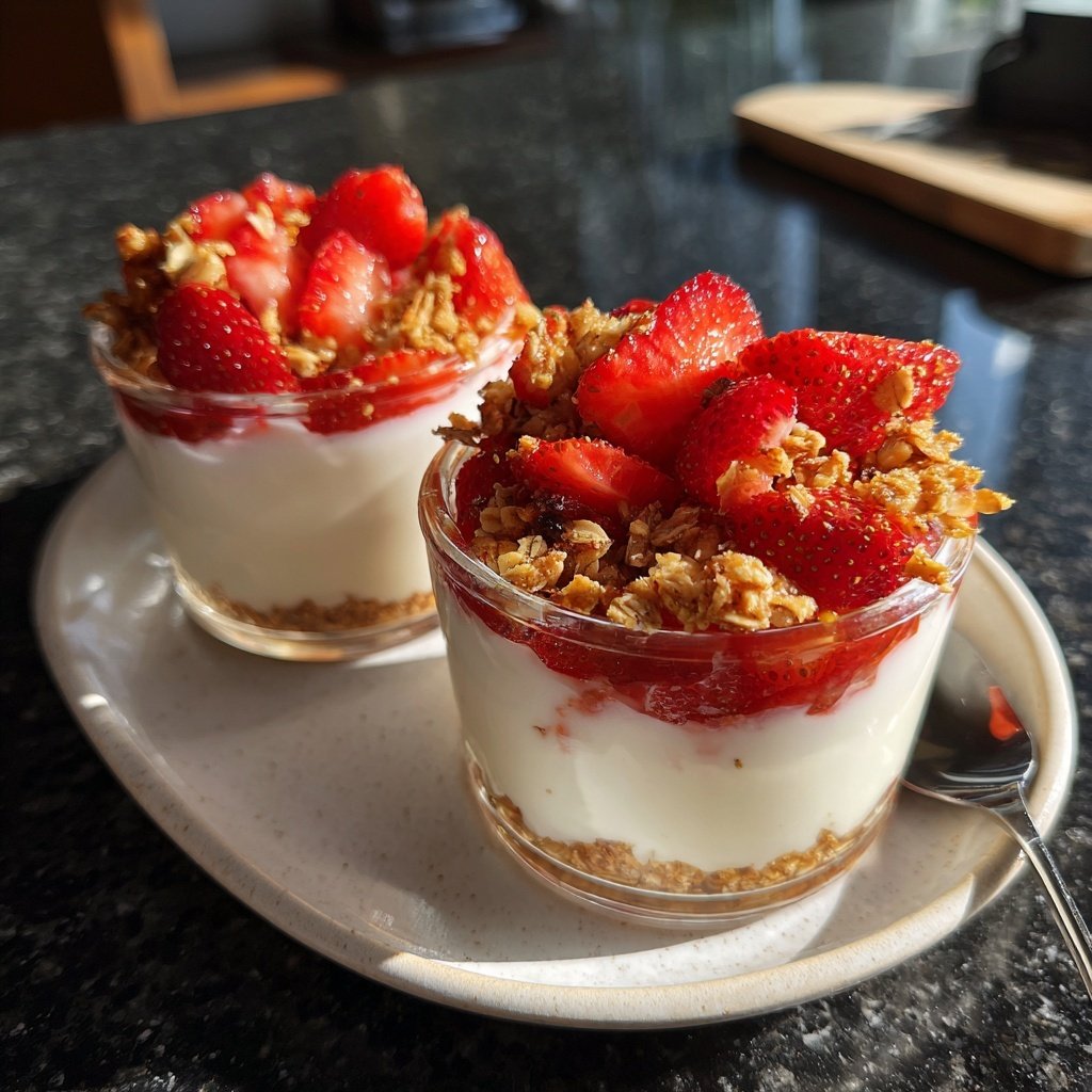Strawberry Yogurt Breakfast Cups