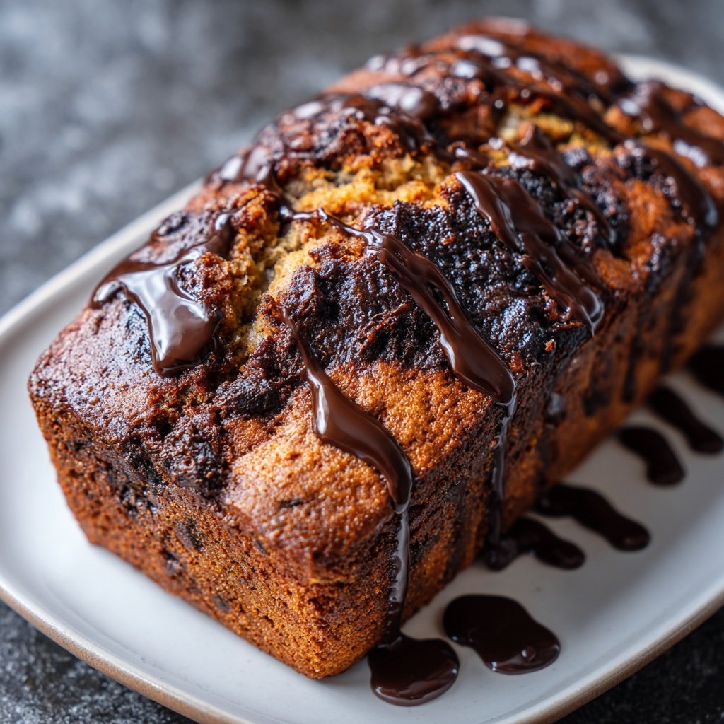 Super Bowl Dessert Chocolate Banana Bread