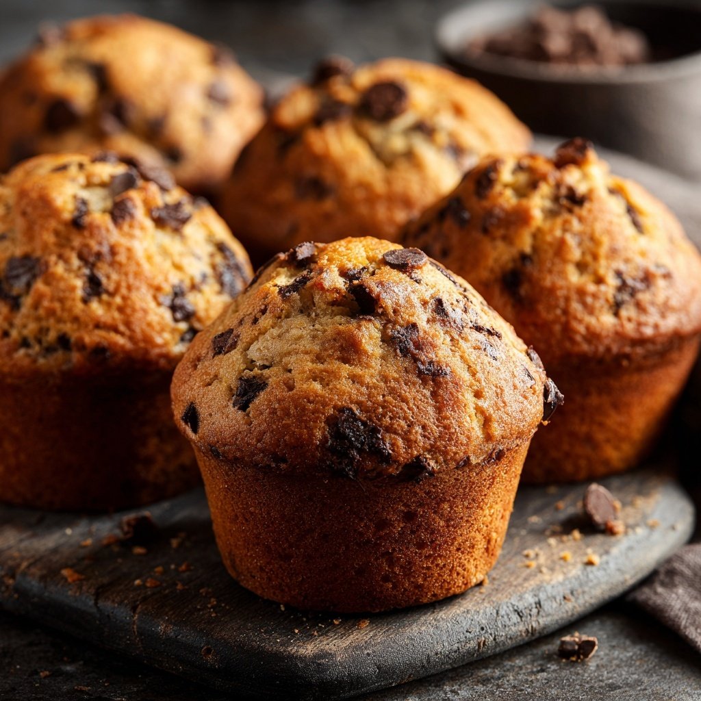 Chocolate Chip Banana Muffins
