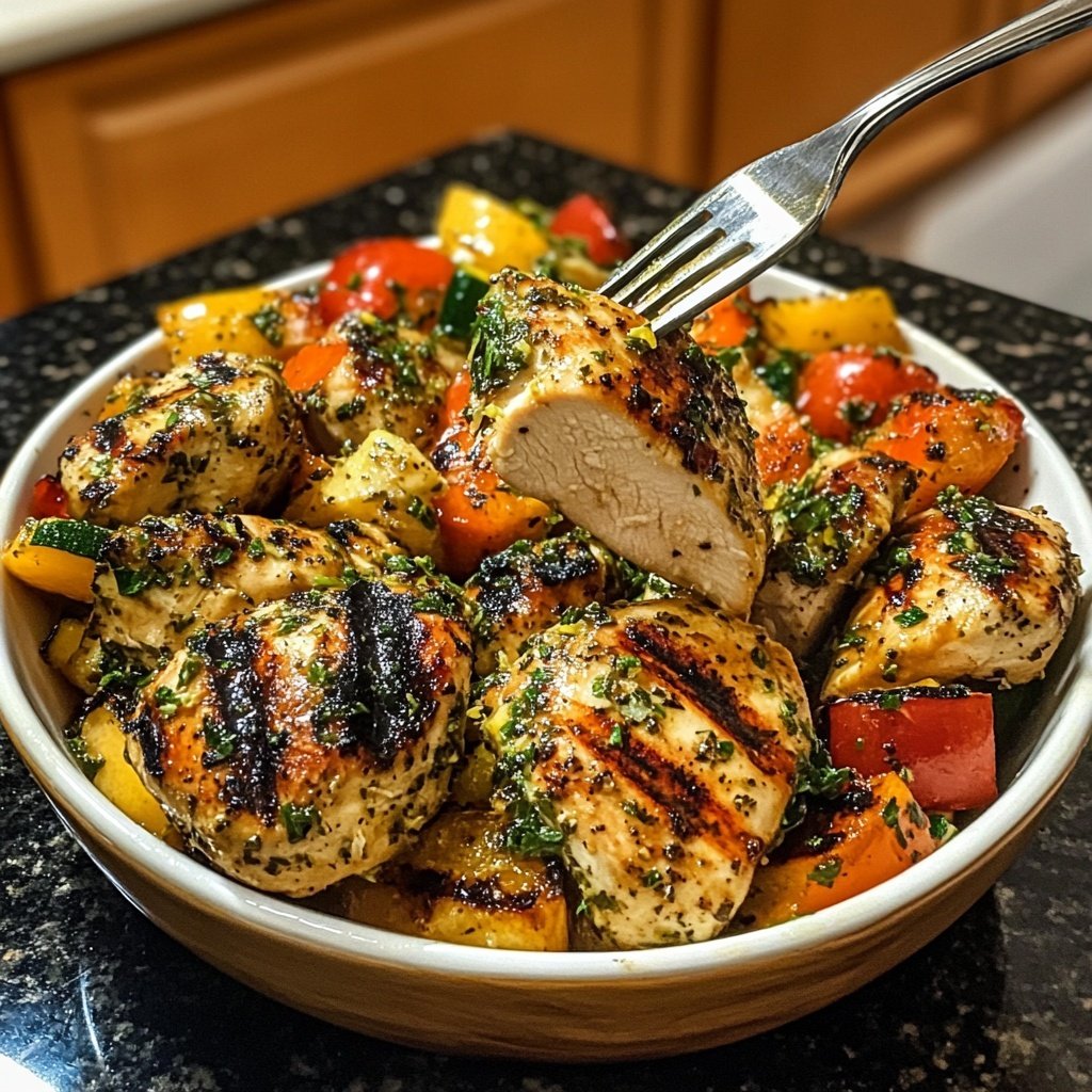 Grilled Lemon Herb Chicken Bowl
