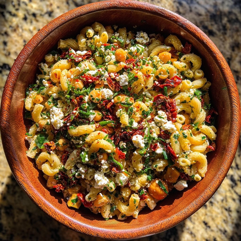 Mediterranean Chickpea Pasta Salad