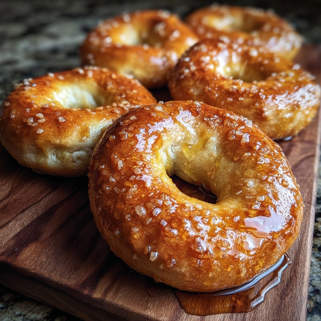 Greek Yogurt Honey Bagels