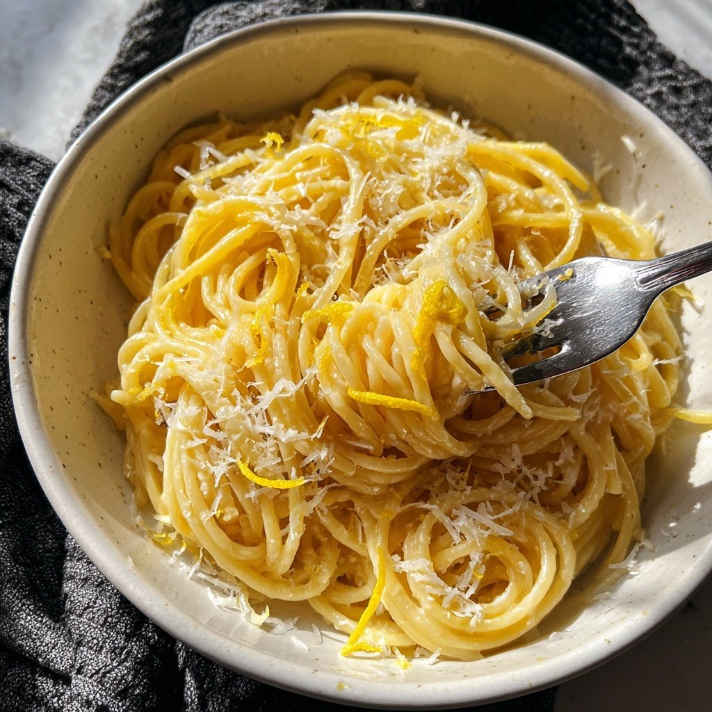 Romantic Lemon Parmesan Pasta